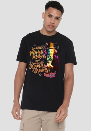 Cotton Soul, WILLY WONKA AND THE CHOCOLATE FACTORY/MUSIC MAKERS - Print T-shirt - black
