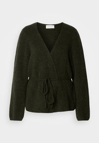 HOPE WRAP CARDIGAN - Kardiganas - rosin melange