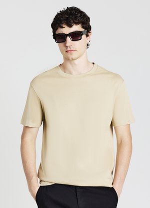 GIROCOLLO  - T-shirt basic - beige