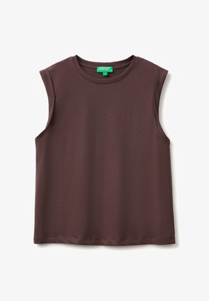 United Colors of Benetton, SLEEVELESS T-SHIRT.. - Top - brown