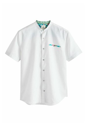 SHORT SLEEVE - REGULAR FIT - Skjorta - white grandad collar