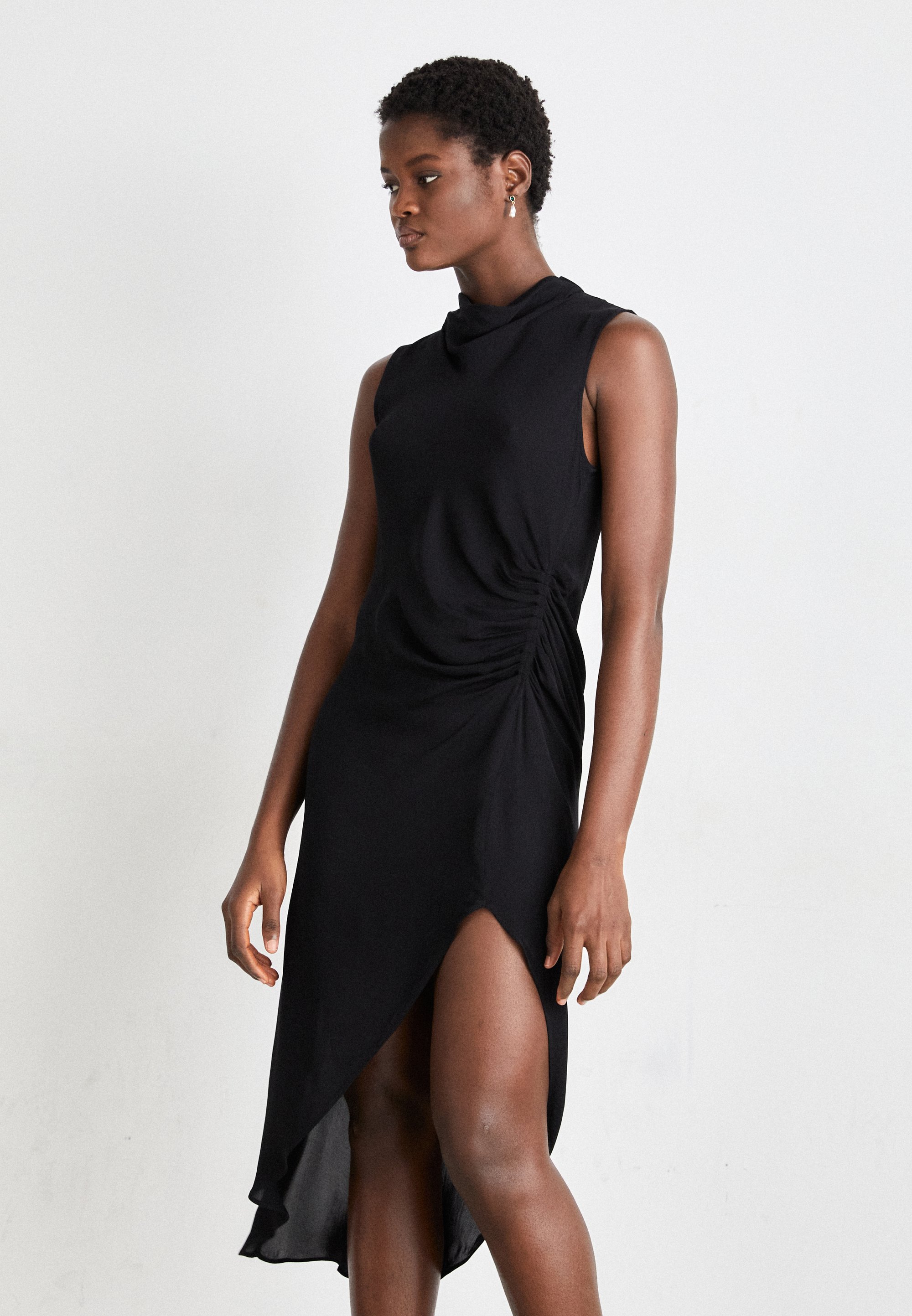 Collared Button Dkny Clothing Sale Scuba Crepe Dkny Women's Dkny Dresses At  Macy's Casual Dresses Dkny 2025 Dkny Womens Dresses DKNY DRESS SPLIT  Cocktail Dress Party Dress Black