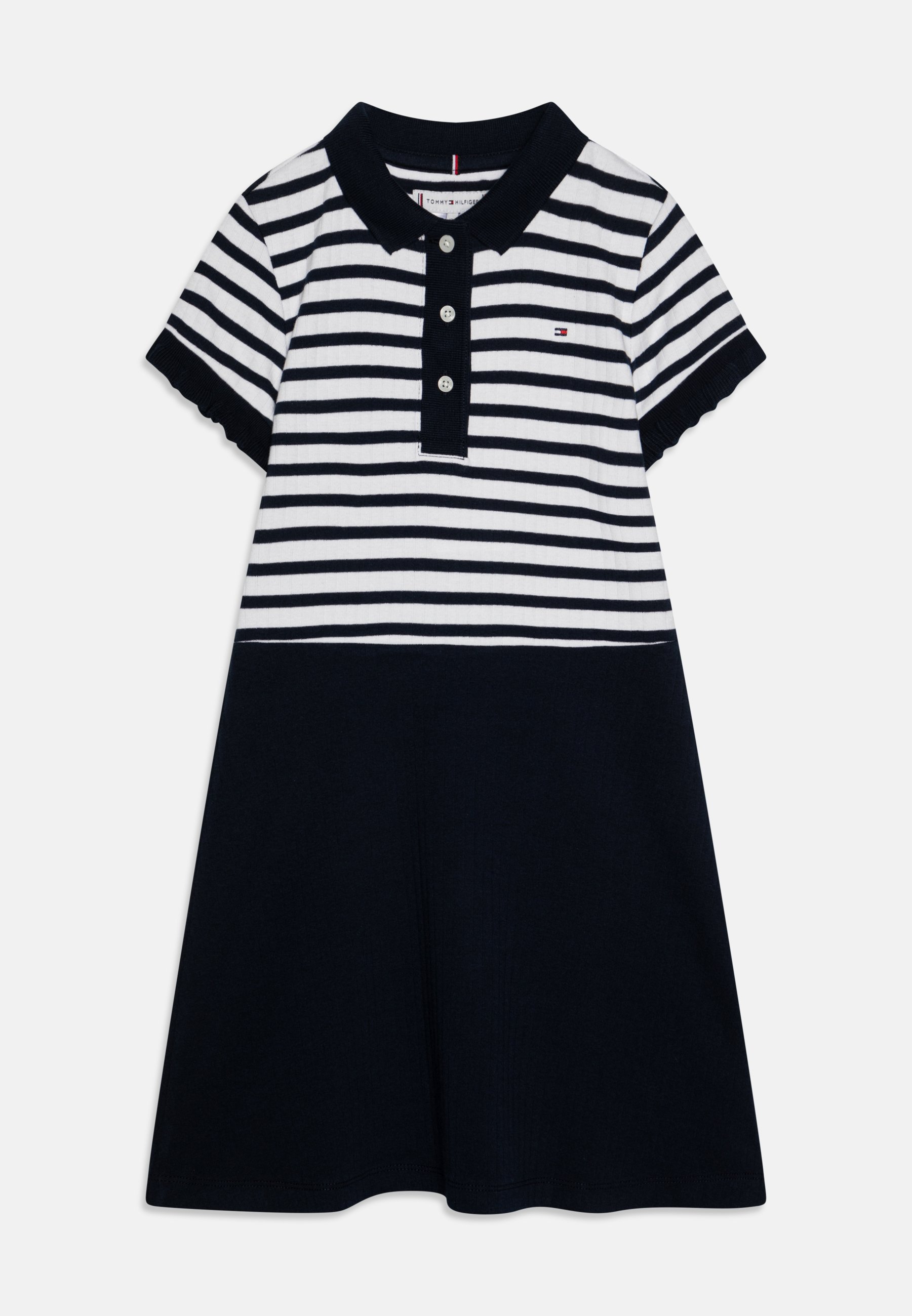 polo skater dress Women's Stretch Polo Collar Skater Dress