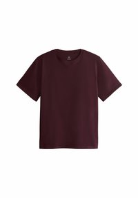 Bordoo T-särk, mis on valmistatud pehmest puuvillast. Omab klassikalist ümarat kaelust, lühikesi varrukaid ja sirget lõike. Ilma nähtavate mustrite või logodeta.