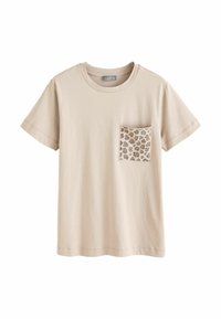 REGULAR FIT  - Trükipildiga T-särk - stone