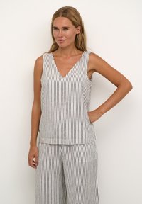 Kaffe - MILIA - Blusa - chalk black stripe Imagen en miniatura 1