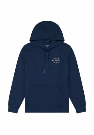 Wrangler LONG SLEEVE EMBROIDERY - Kapuzenpullover - navy