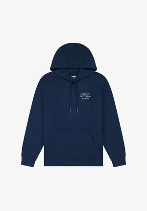 Wrangler LONG SLEEVE EMBROIDERY - Kapuzenpullover - navy