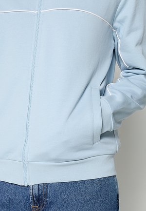 Lyle & Scott, PIPED FULL ZIP TRACK TOP - Felpa con zip - opal blue