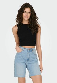 JDY JDYCIRKELINE CROP - Topper - black