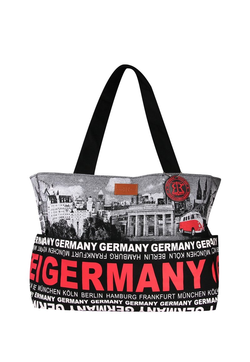 Robin Ruth GERMANY KOLLEKTION - Handtasche - schwarz rot/schwarz ...