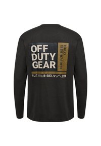 HALO GEAR  WAFFLE - Langarmshirt - raven