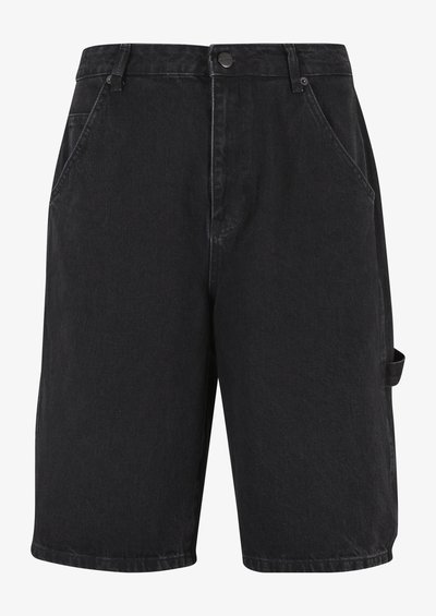 WORKER - Short en jean - washed black