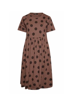 Yours Clothing, PLUS SIZE CASUAL DRESSES - Jurk - brown