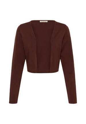 Love Copenhagen, LCLYANNA LONG SLEEVE BOLERO - Chaqueta de punto - deep mahogany