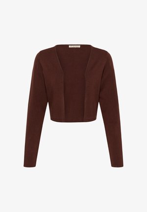 Love Copenhagen, LCLYANNA LONG SLEEVE BOLERO - Chaqueta de punto - deep mahogany