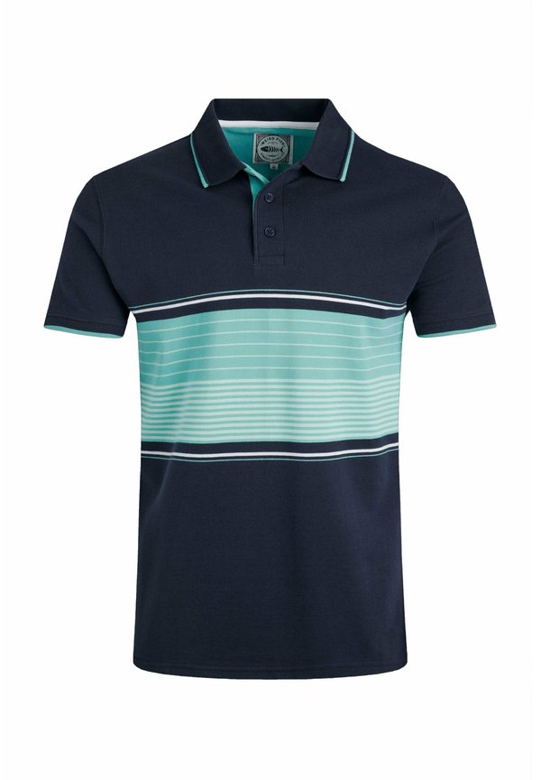 SUNBURY STRIPED - Polo shirt - aqua marine2