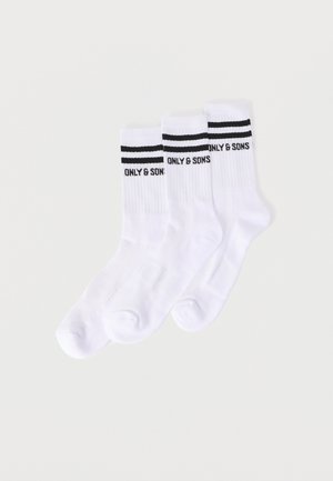 ONSEVERY DAY TENNIS 3 PACK - Socken - white
