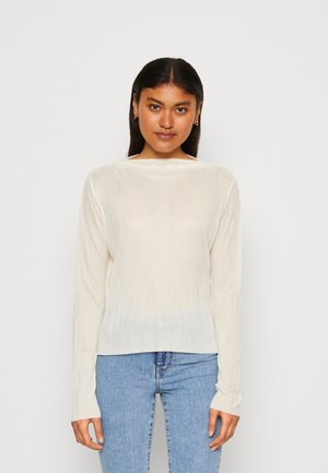 Gina Tricot MALIN - Μπλούζα με μακριά μανίκια - ecru