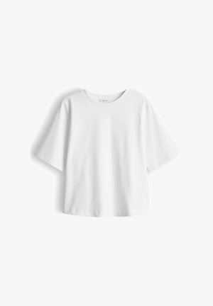 OPUS, RELAXED CLEAN SOFT LOOK - T-shirt basic - milk