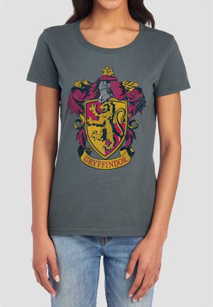 Harry Potter, HARRY POTTER DISTRESSED GRYFFINDOR CREST - Print T-shirt - anthracite