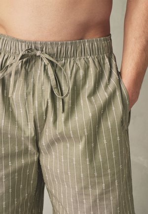 Next, REGULAR FIT - WOVEN STRIPE PYJAMA SHORTS 2 PACK - Laiad bokserid - green/ecru