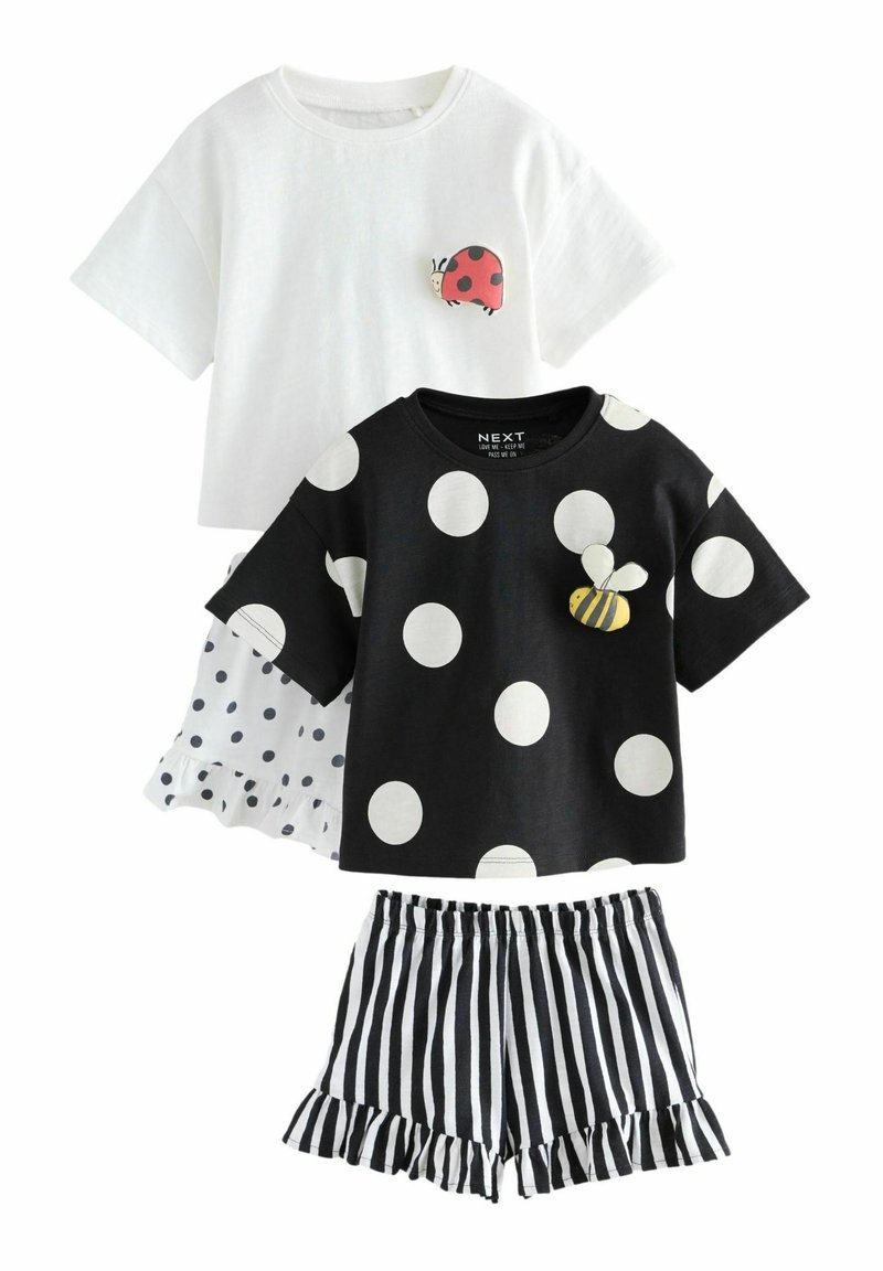 Next - REGULAR FIT -SET 2 PACK  - Rövidnadrágok - black white character, Nagyítás