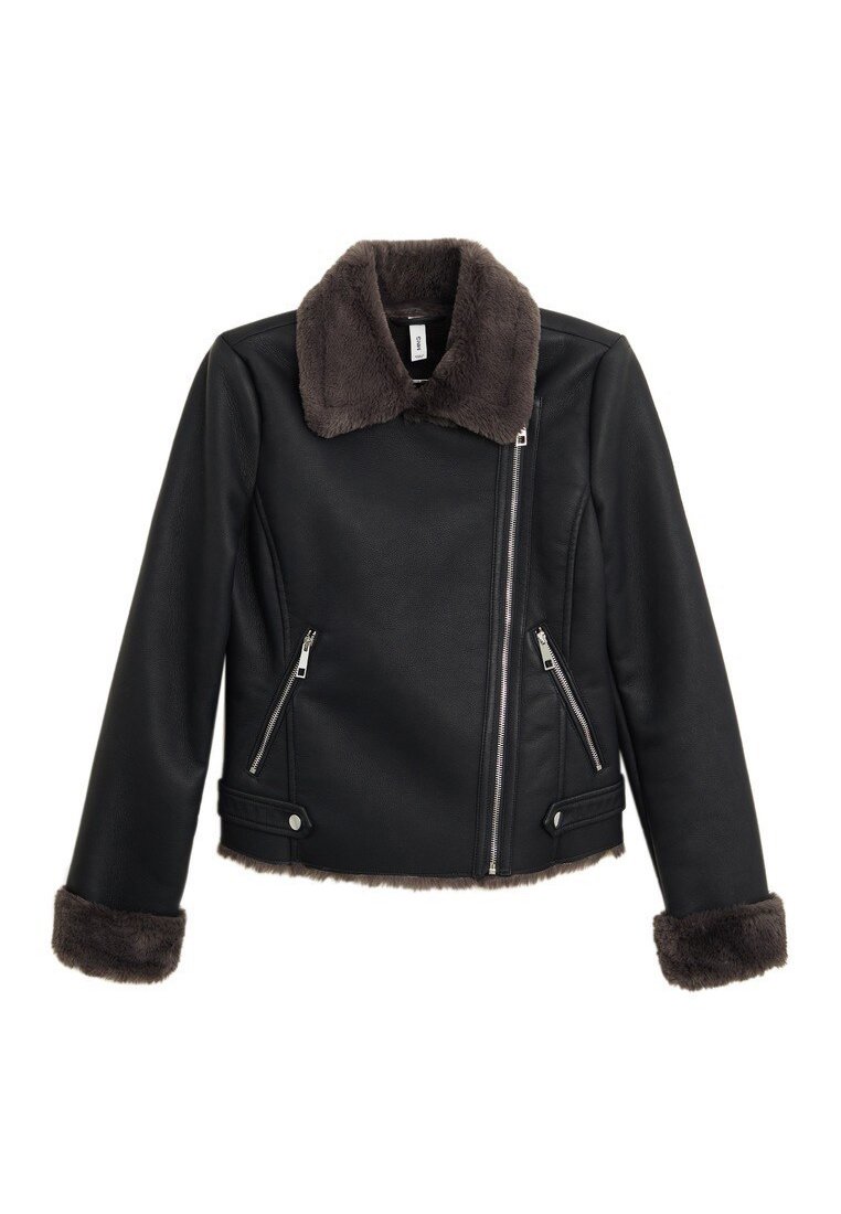 Mango CADI Imitert skinnjakke schwarzsvart Zalando.no Mango CADI Imitert skinnjakke schwarzsvart Zalando.no