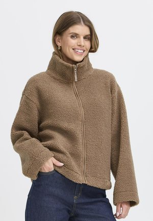 Fransa Fleecejas - desert taupe