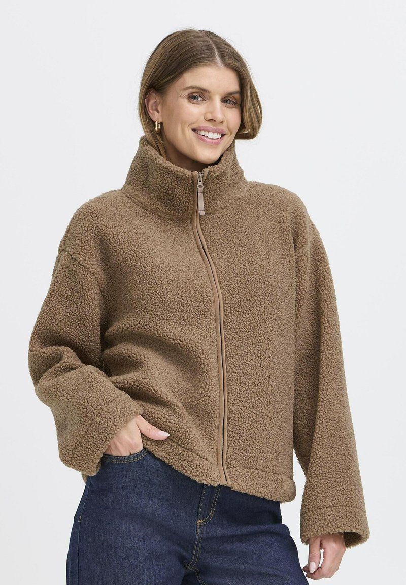Fransa Veste polaire - desert taupe