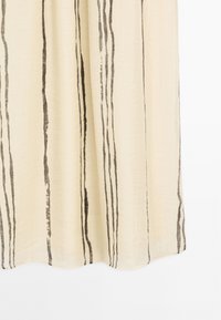 Massimo Dutti FLOWING STRIPE PRINT - Robe longue - mottled beige
