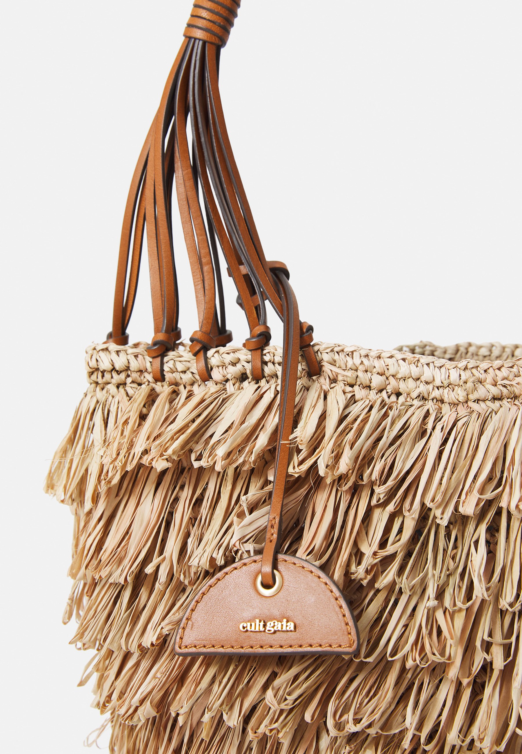 Cult Gaia MILADIA SHOULDER - Handbag - toasted natural/beige
