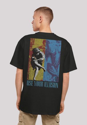 GUNS N ROSES MUSIC DOUBLE ILLUSION - T-Shirt print - schwarz