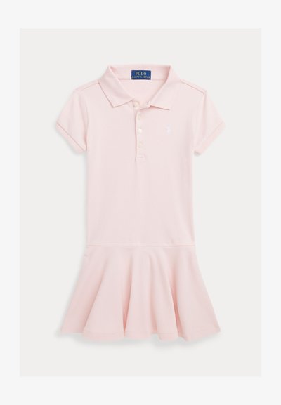 Polo Ralph Lauren STRETCH MESH POLO DRESS 2-6Y - Vestido informal - hint of pink/white