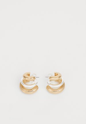Tory Burch TRIPLE HOOP EARRING - Orecchini - gold-coloured/silver-coloured