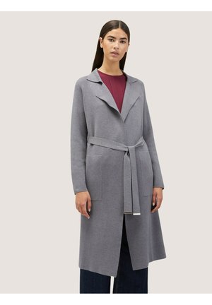 CON CINTURA - Strickjacke - grigio