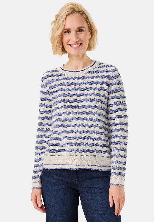 LANGARM RUNDHALS IN STRUKTUR  - Strickpullover