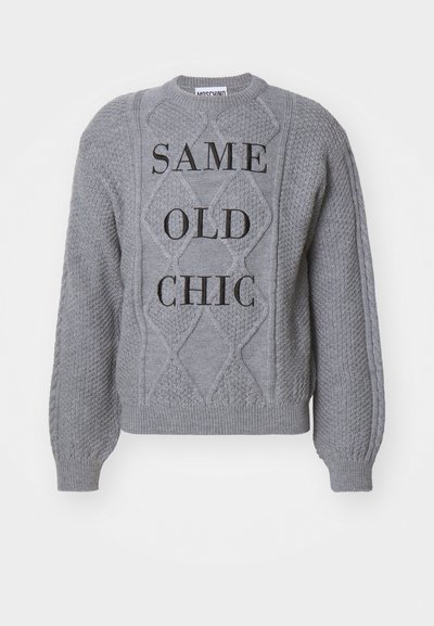 MOSCHINO MAGLIA - Strickpullover - grigio