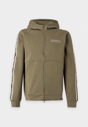 EA7 Emporio Armani, TRAIN LOGO SERIES TAPE HOODIE - Φούτερ με φερμουάρ - kalamata