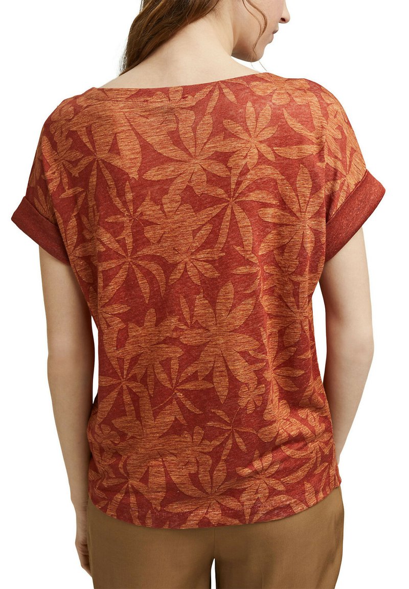 Damen T-Shirts | Esprit Collection LEAF T-Shirt print terracotta/dunkelrot - RV64969 Damen T-Shirts | Esprit Collection LEAF T-Shirt print terracotta/dunkelrot - RV64969