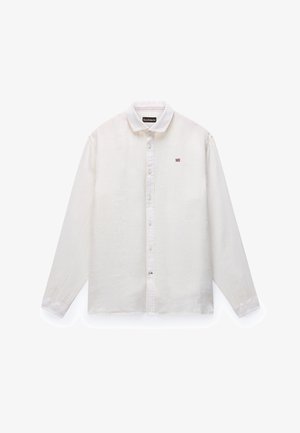 Napapijri, LINEN LS - Skjorter - white whisper