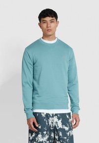 Farah TIM SLIM FIT CREW NECK - Sweater - brook blue