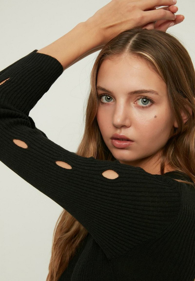 Damen Strickjacken | Trendyol PARENT Strickpullover black/schwarz - JE54243 Damen Strickjacken | Trendyol PARENT Strickpullover black/schwarz - JE54243