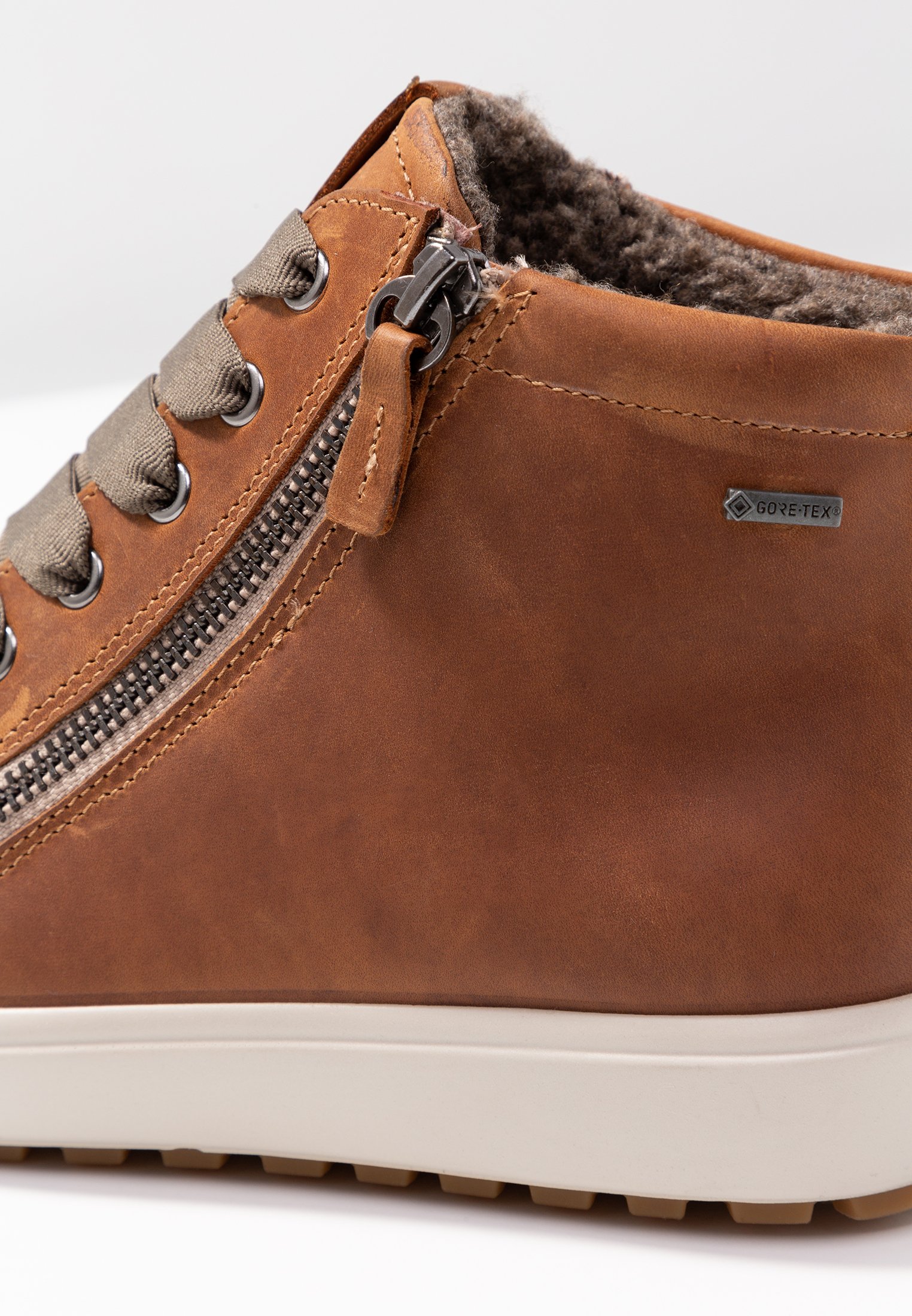 ECCO SOFT 7 TRED - Sneakers hoog - cognac/Cognac - Zalando.nl