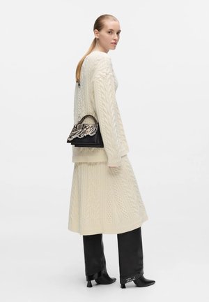 KARL LAGERFELD, K/SIGNATURE 2.0 SM CB PYTHON - Τσάντα χειρός - natural snake aop