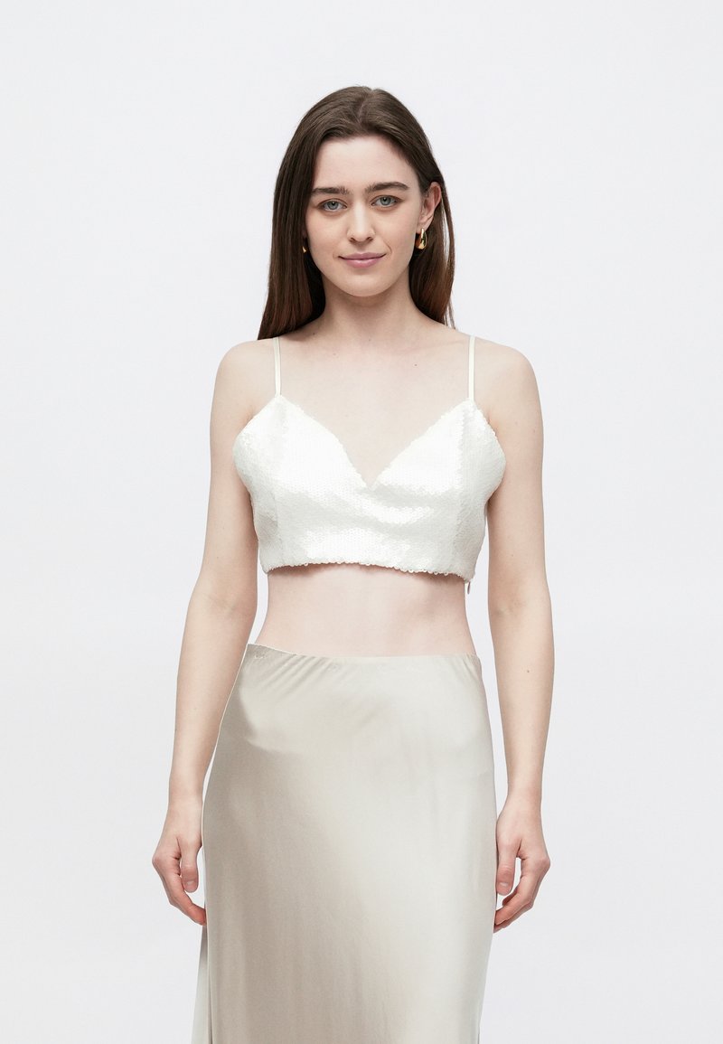 Malina AVA SEQUIN - Débardeur - vanilla