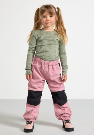 Lindex WATERPROOF SHELL - Kurahousut - dark dusty pink
