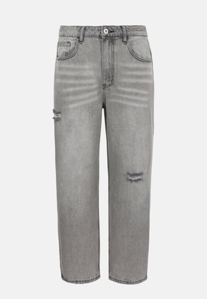 Pier One by Zalando, BAGGY CROP - Широки дънки - grey denim