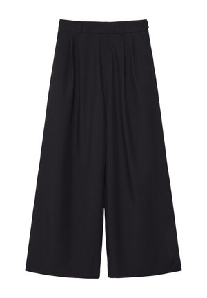 Stradivarius, WIDE-LEG SMART TROUSERS WITH BUTTONS - Pantalon classique - black