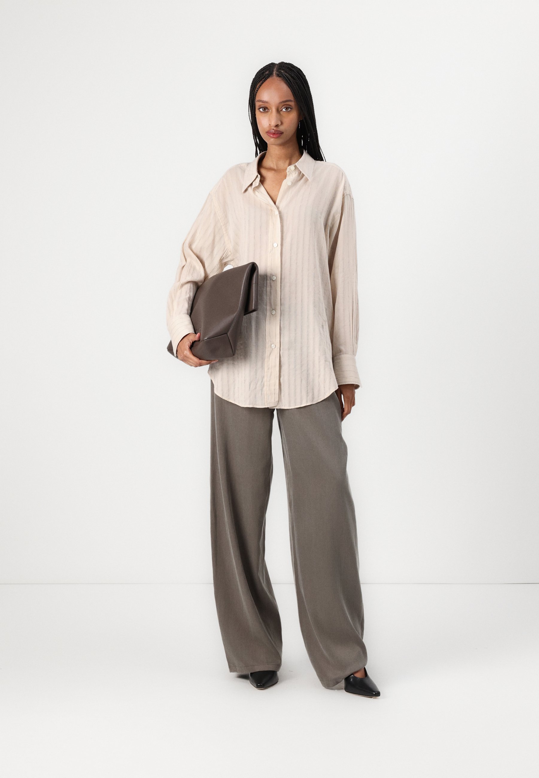 売れ筋商品|||ボス シャツ レディース トップス BAREDANA - Button-down blouse - white BOSS BAREDANA - Button-down blouse - open white/white